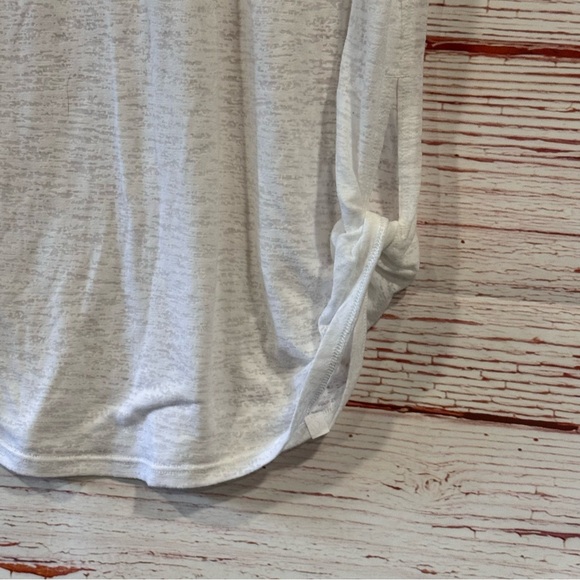 Lululemon Round Two Tee Burnout in White Sz 6 - Picture 7 of 12